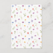 野カラフル草花庭園の結婚式詳細 エンクロージャーカード (裏面)