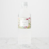 野カラフル草花結婚の ペットボトルラベル (正面)