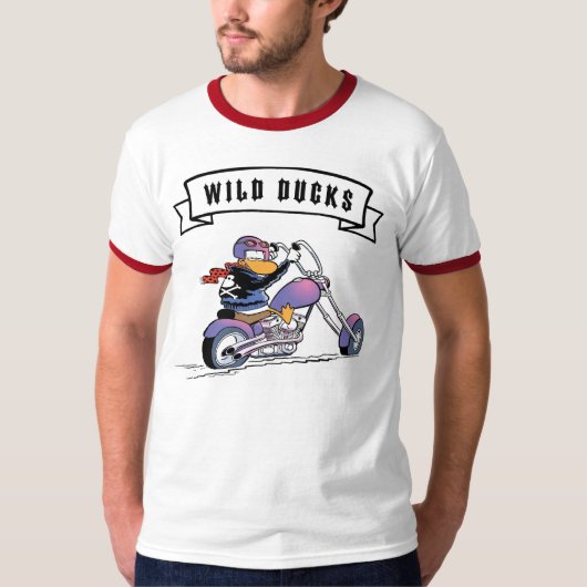 野ガモのバイククラブ Tシャツ (正面)