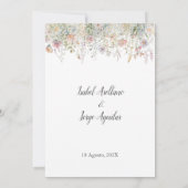 野スペインの花結婚式招待状 招待状 (裏面)