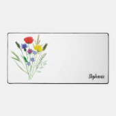 野パーソナライズされた花 デスクマット (正面)