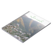 野パーソナライズされた花 ノートブック (左側)