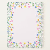 野パーソナライズされた花 プランナー手帳 (裏面)