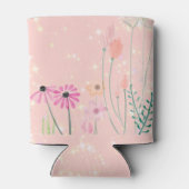 野パーソナライズされた花 缶クーラー (裏面)