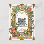 野ビクトリアン花結婚華美の エンクロージャーカード (裏面)