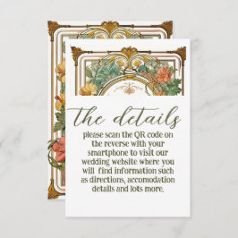 野ビクトリアン花結婚華美の エンクロージャーカード