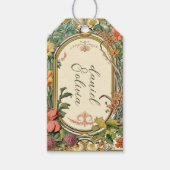 野ビクトリアン花結婚華美の ギフトタグ (正面)