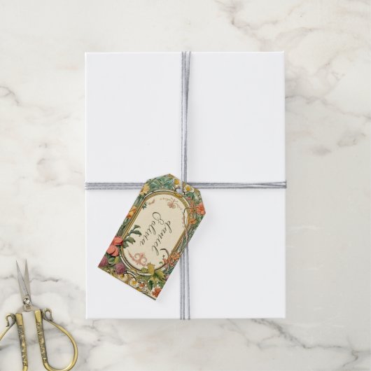 野ビクトリアン花結婚華美の ギフトタグ (より糸付き)