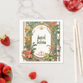 野ビクトリアン花結婚華美の スタンダードカクテルナプキン (インサイチュ)