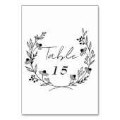 野ミニマル花 |リース結婚ズ テーブルナンバー (裏面)