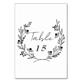 野ミニマル花 |リース結婚ズ テーブルナンバー