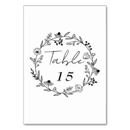 野ミニマル花 |リース結婚ズ テーブルナンバー