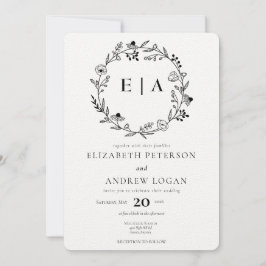 野ミニマル花 |リース結婚ズ 招待状