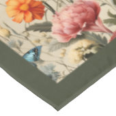 野モダン花と蝶 テーブルクロス (アングル)