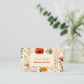 野モダン花エレガントフローラ 名刺 (スタンド正面)