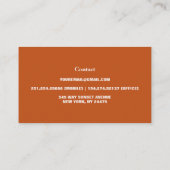 野モダン花エレガントフローラ 名刺 (裏面)