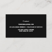 野モダン花エレガントフローラ 名刺 (裏面)