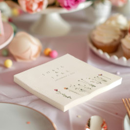 野モダン花ナプキンス スタンダードカクテルナプキン