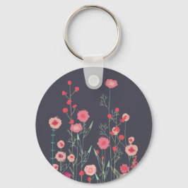 野モダン花 キーホルダー