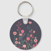 野モダン花 キーホルダー (裏面)