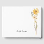 野モダン花 ゲストブック (裏面)