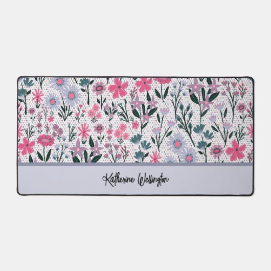 野モダン花 デスクマット (正面)