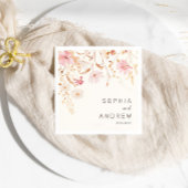 野モダン花 |植物学庭園の結婚式 スタンダードカクテルナプキン