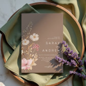 野モダン花 |植物学庭園の結婚式 招待状