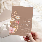 野モダン花 |植物学庭園の結婚式 招待状