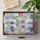 野ユニークカラフル花バグパターン 薄葉紙 (ギフト)