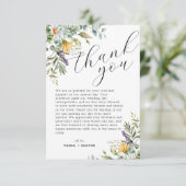 野ユニーク花結婚サンキューカード サンキューカード (スタンド正面)