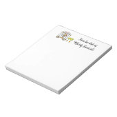 野ユーモアのある花女子 ノートパッド (回転)