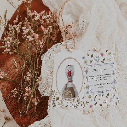 野人お洒落達 | ヴィンテージ動物ありがとう ギフトタグ