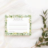 野動植物赤素朴ちゃんシャワーアドバイスカード ノートカード