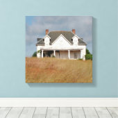 野原に一人暮らし キャンバスプリント (インサイチュ (ウッドフロア))