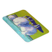 野原に二頭の羊 マグネット (右側)