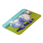 野原に二頭の羊 マグネット (左側)