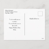 野原に咲くケシの子たち母の日 シーズンポストカード (裏面)