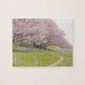 野原に咲く吉野さくらんぼの木 ジグソーパズル (横)