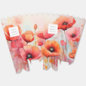 野原に咲く赤い水色のケシ結婚シ フェイバーボックス (見開き)