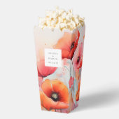 野原に咲く赤い水色のケシ結婚シ フェイバーボックス (はじけた状態)