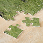 野原に立っているウェールズの子馬の群れ ジグソーパズル (側面)