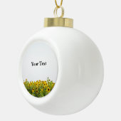 野原のひまわり セラミックボールオーナメント (右)