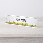 野原のひまわり デスクネームプレート (正面)