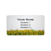 野原のひまわり ラベル (正面)