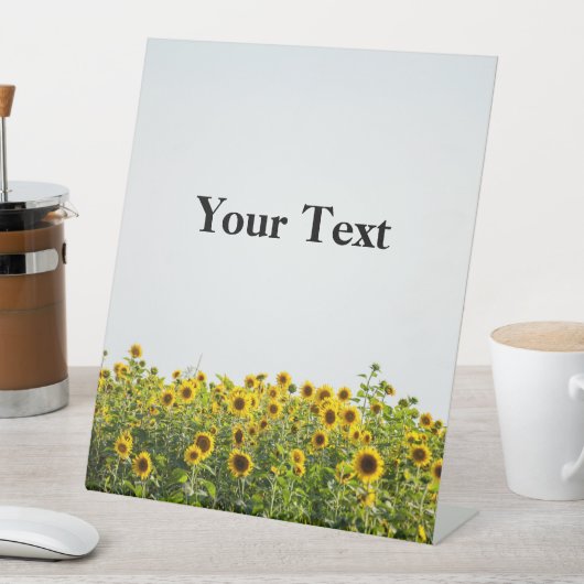 野原のひまわり 台座サイン (インサイチュ)