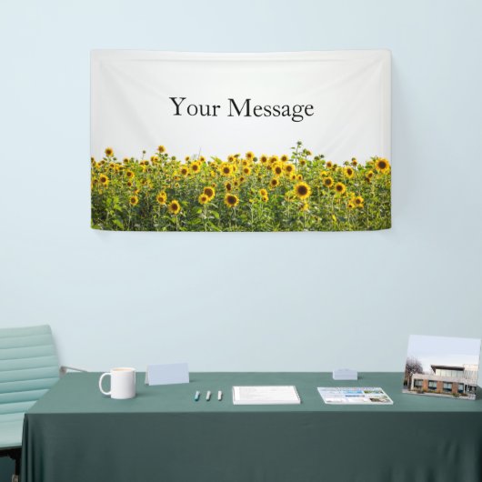 野原のひまわり 横断幕 (トレードショー)