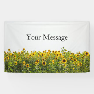 野原のひまわり 横断幕