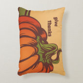 野原のカボチャは寂しい。紅葉秋。 アクセントクッション (正面(垂直))