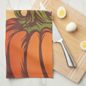 野原のカボチャは寂しい。紅葉秋。 キッチンタオル (四つ折り)